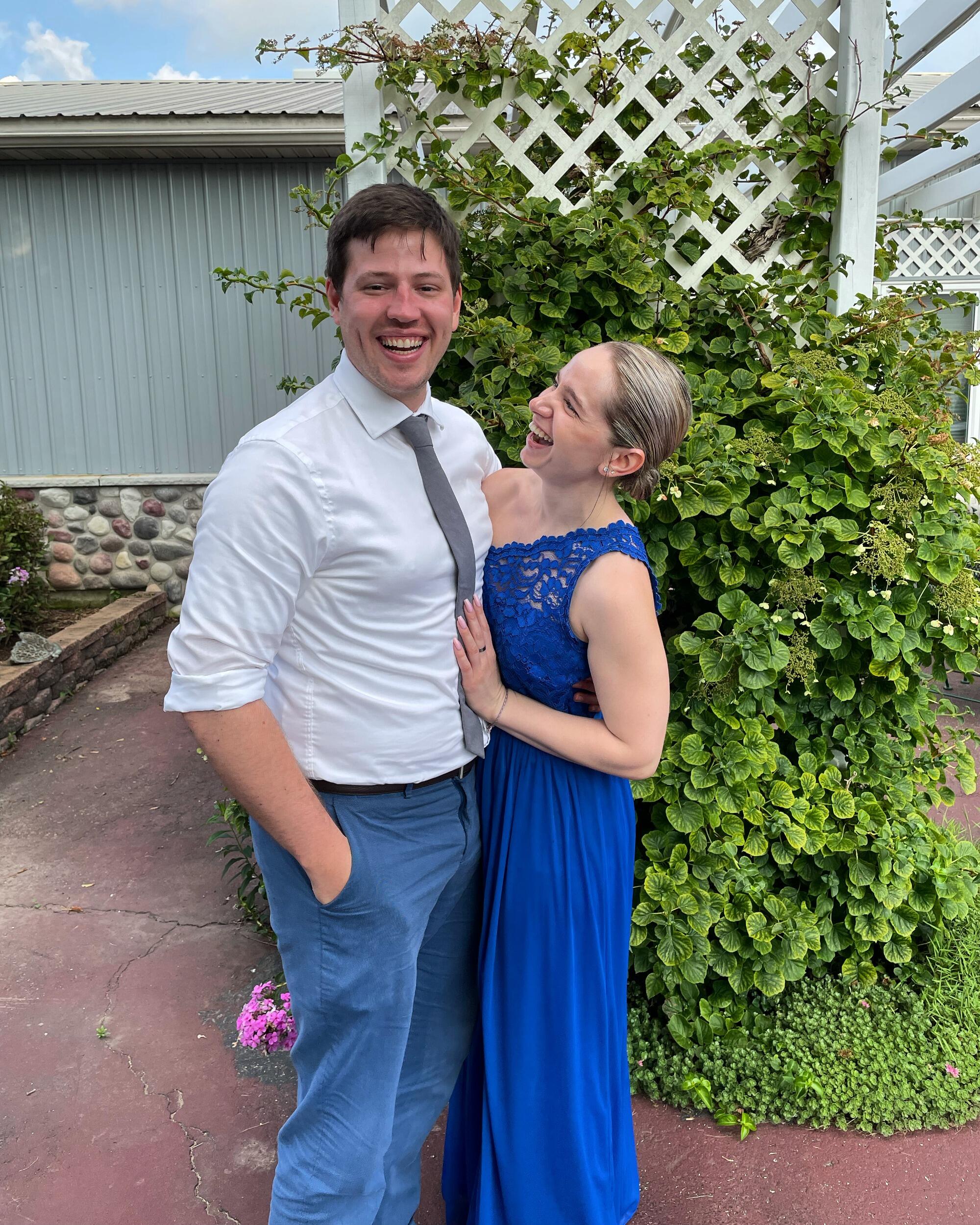 Daniel and Elizabeth went to their first wedding together on July 24th, 2021.