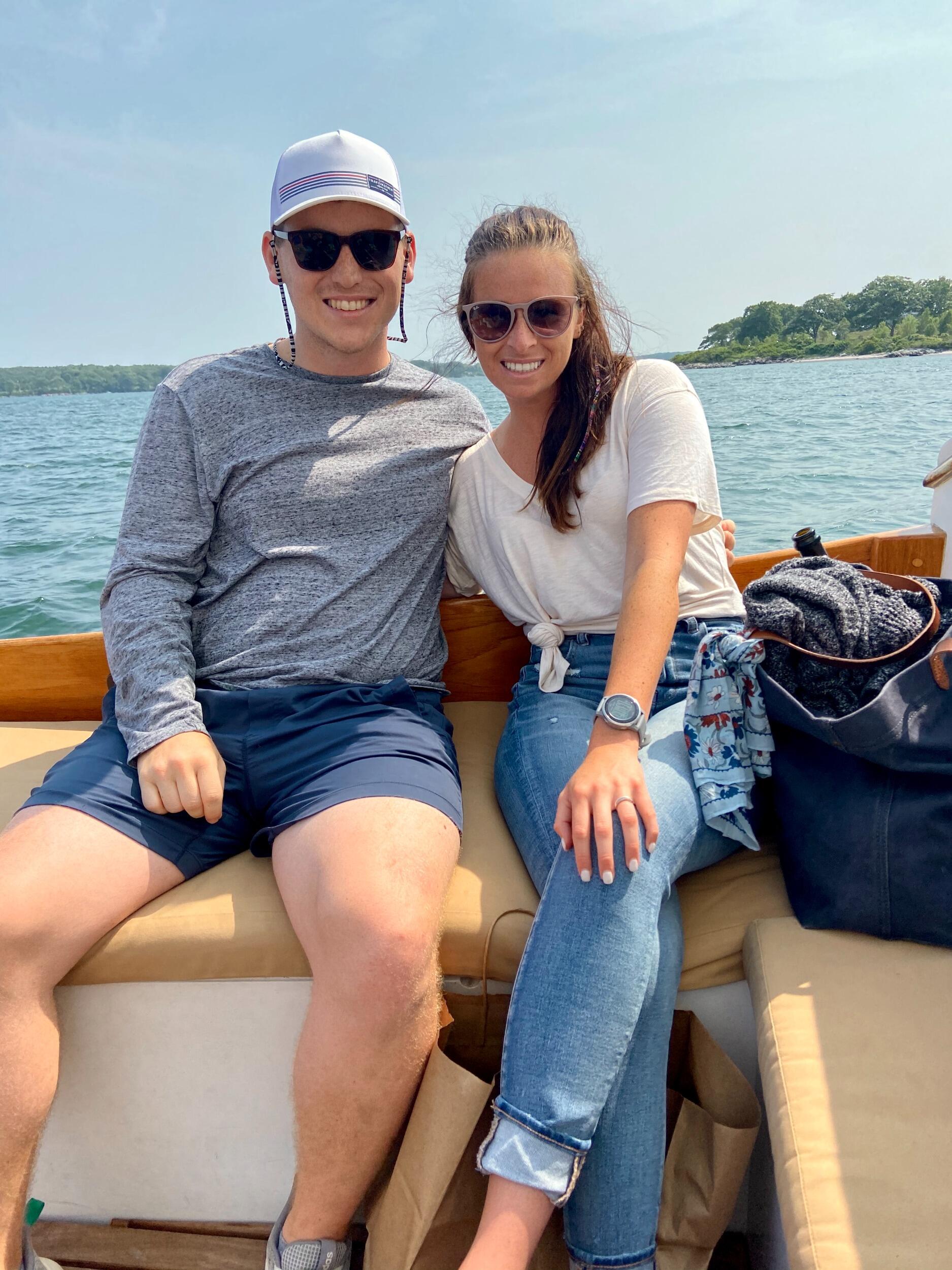 Then COVID-19 hit, where we spent most of our time ordering take out tacos and going for trips to hit balls at Woodcrest (David's idea obviously). This picture is from our trip to Maine!
