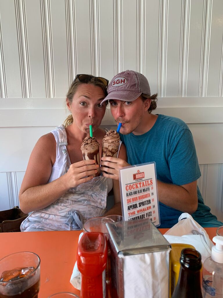 Milkshakes at LT Burger in Sag Harbor