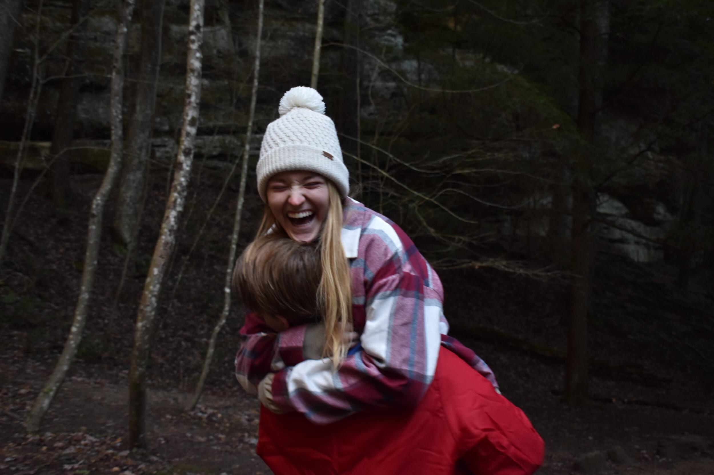 We go to Hocking Hills on our annual trip with UD friends for the second year in a row (shoutout Spencer for the great picture!)