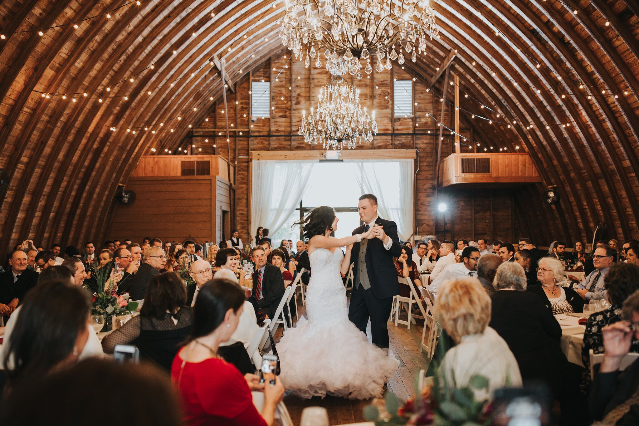 white ivory wedding dress