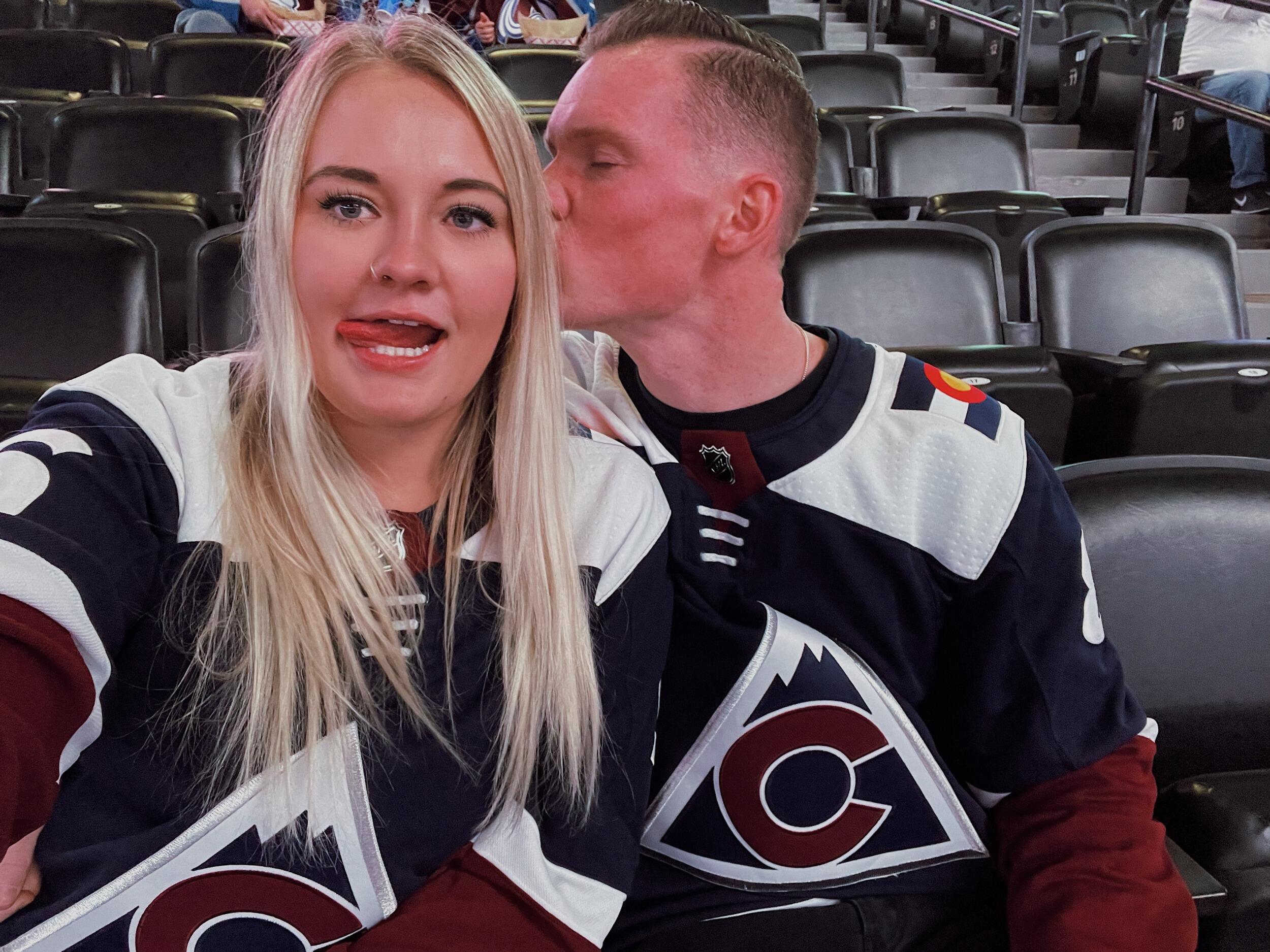 Tyler began rubbing off his love for the Avalanche hockey team onto Bailey and they now watch (almost) every game together.