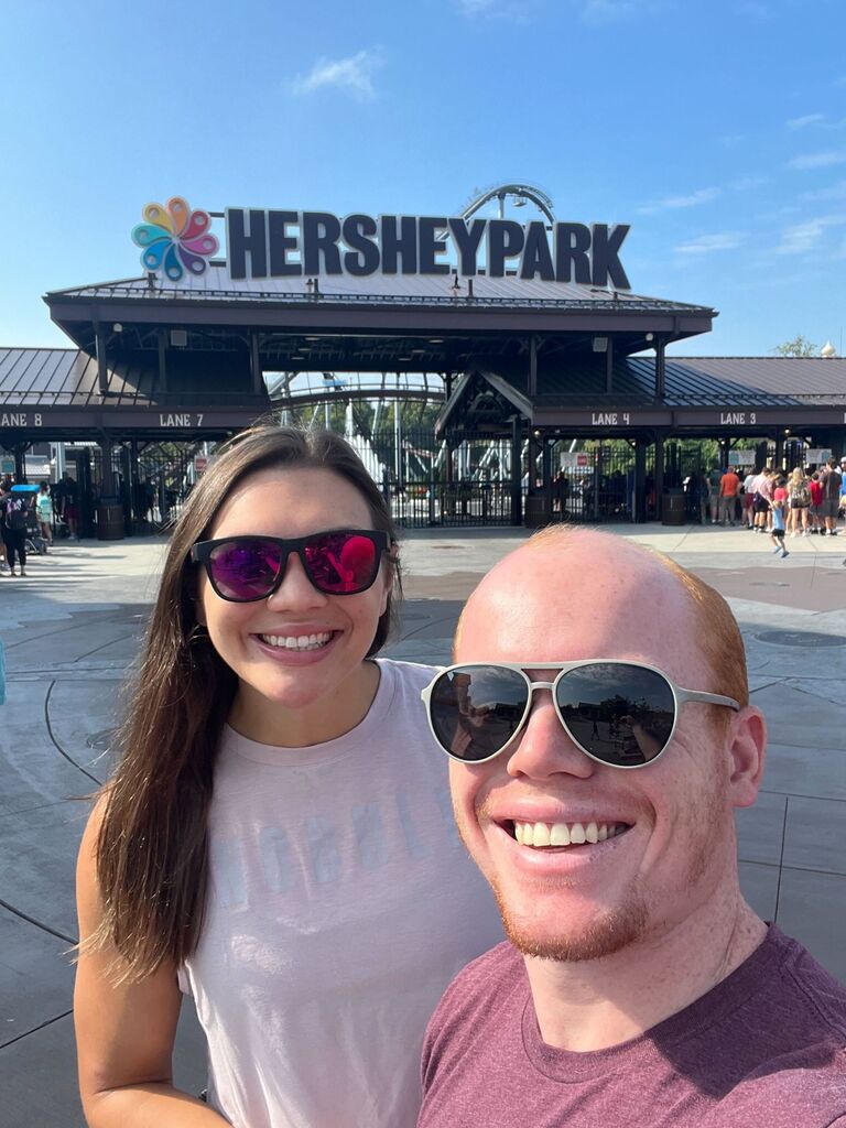 Playing hooky from work to go to Hershey Park