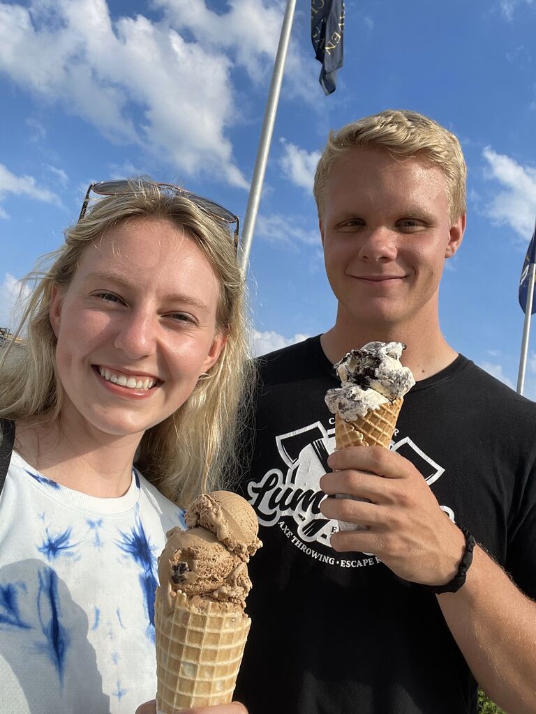Being states apart was never a problem for us! This picture was taken while Sam was working for the summer in Michigan, and Abby swung by for a sweet weekend visit. 