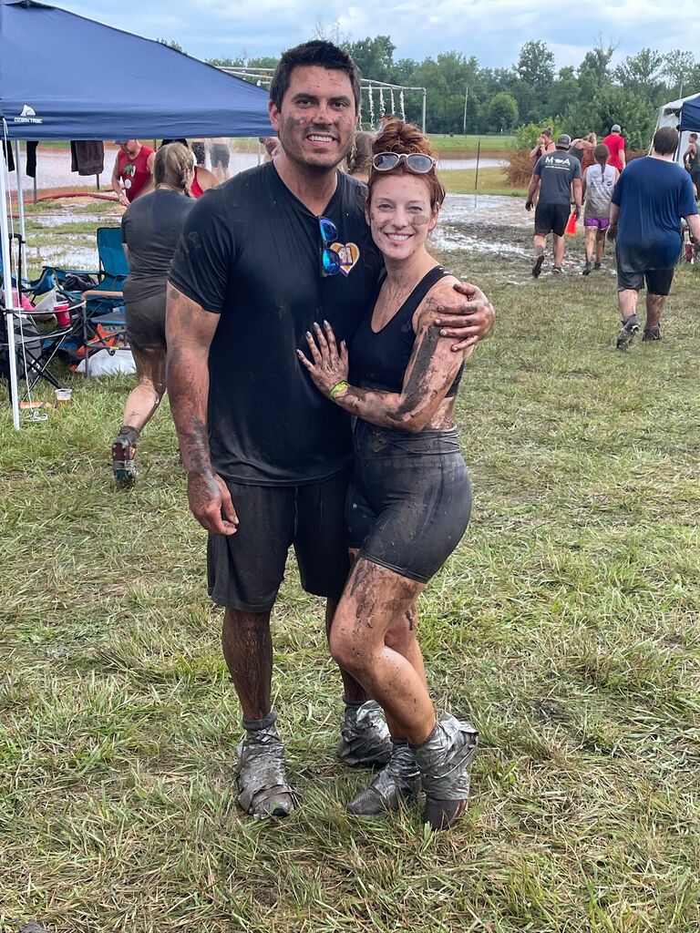 Mud volleyball - a fun charity event for the epilepsy foundation run by bridesmaid, Savannah & husband, Nate