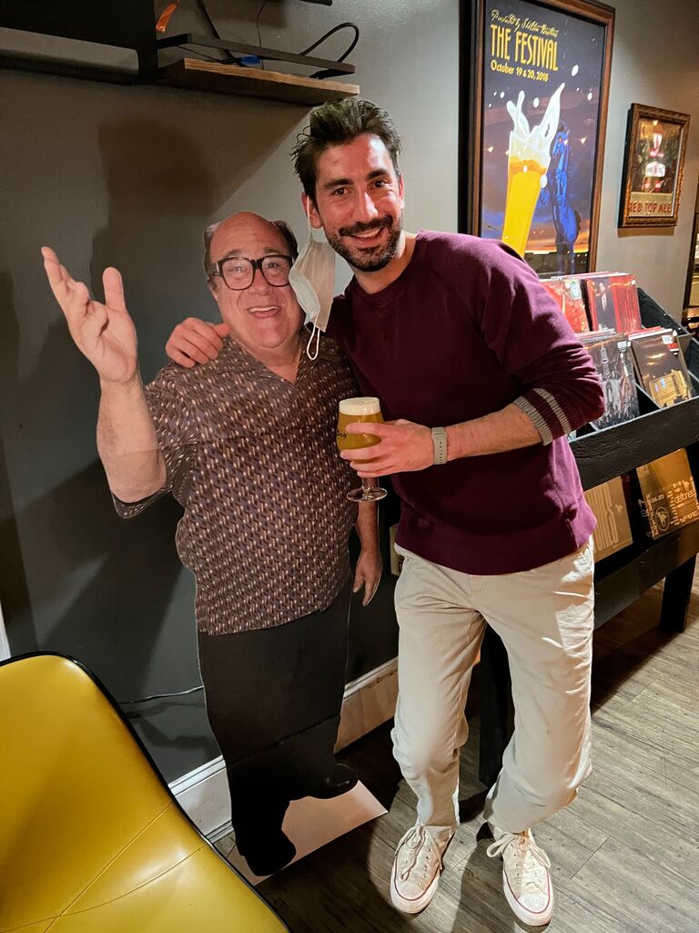 A couple of beers with Danny Devito after Mariah met Kevin's parents for the first time at Nantucket restaurant in Durham. Mike exclaiming "We had dinner, we met the girl, can we go home?" to Lisa will never be forgotten (LOL).