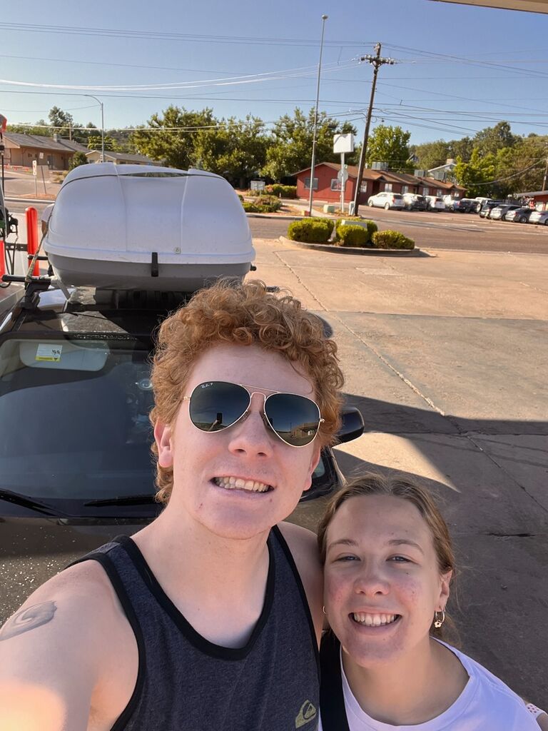 The day Cleo and Zach drove off on their way to move Zach to Michigan.