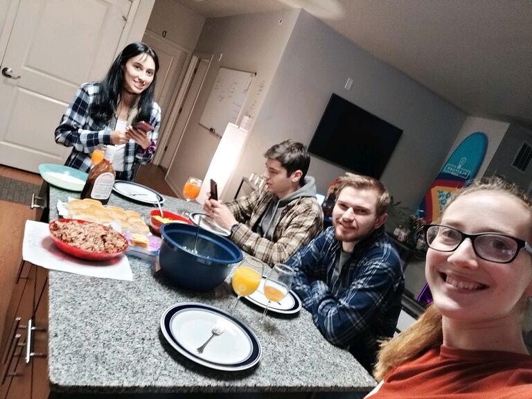 Room mate dinner 