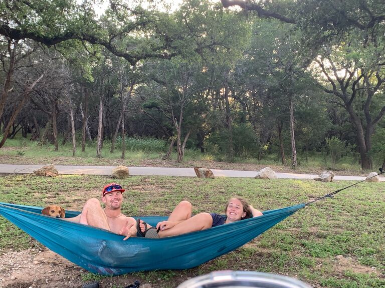 Camping at the Lake for Dustins Birthday