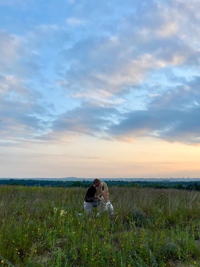 6 years together, one year living together, 2 dogs later, we are engaged:)