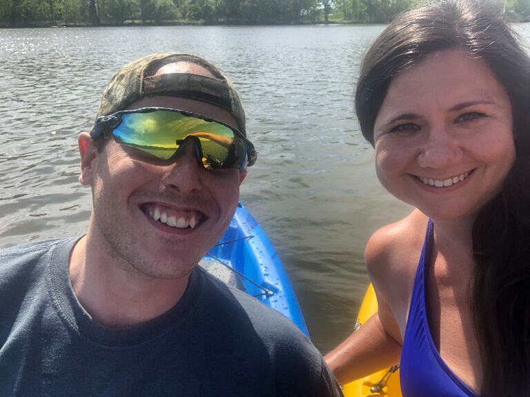 First time kayaking together