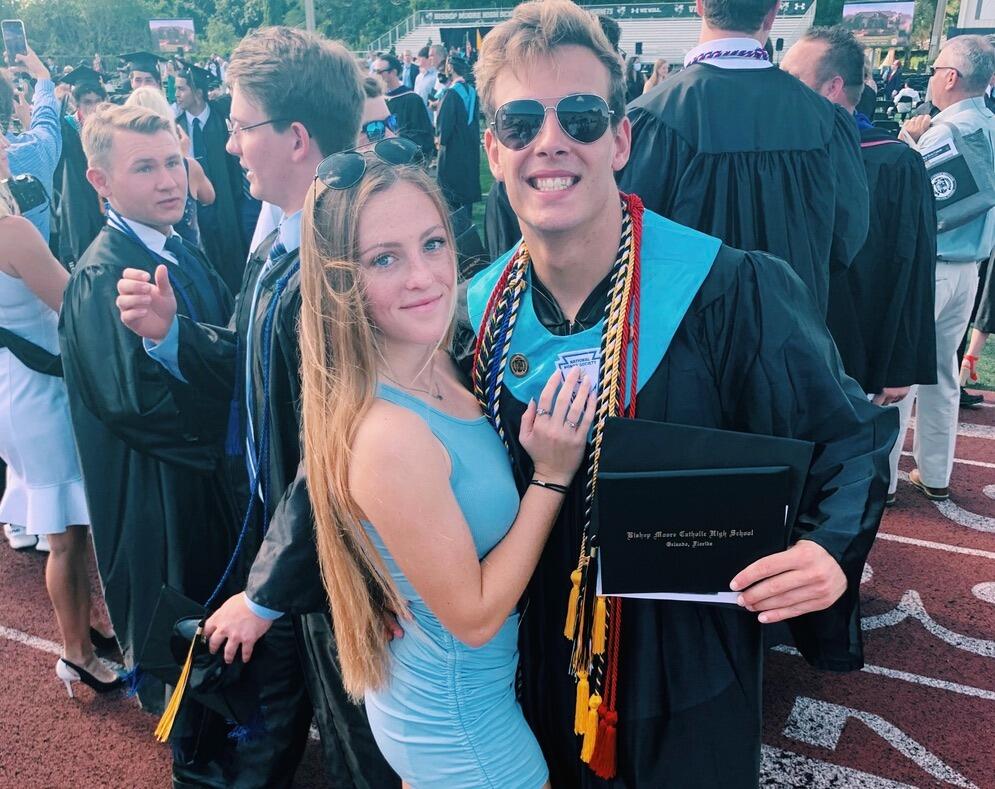 Emma and Brett at Brett's High School graduation!