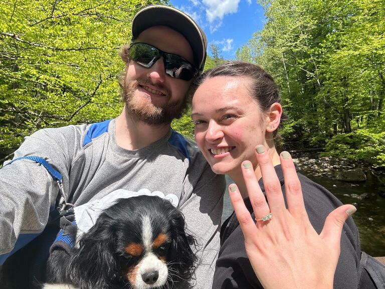 Brian Proposed in Gatlinburg, TN on the Gatlinburg Trail. 