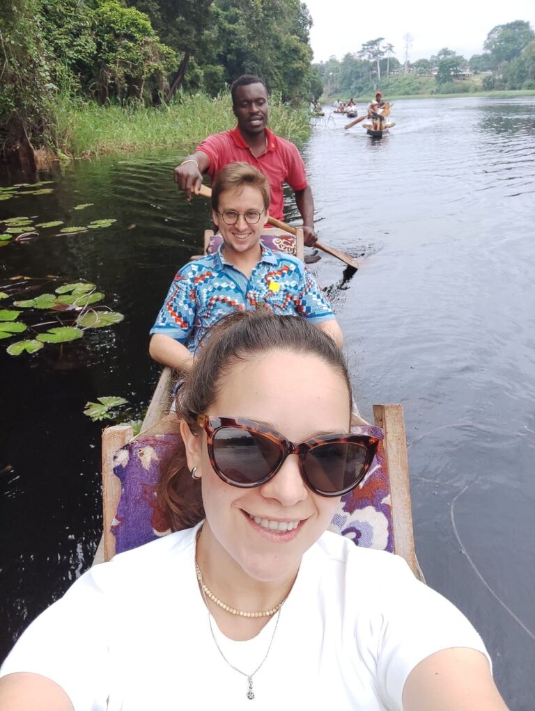 Camila then took a new job that allowed her to work remotely—opening new possibilities for our relationship. This opportunity brought her to Cameroon twice for extended stays of two and a half months each, where our bond grew even stronger. During these visits, she began to experience the rhythms of expatriate life and fell in love with the vibrant energy of Africa.