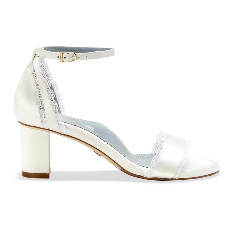 Sarah Flint bridal block sandals