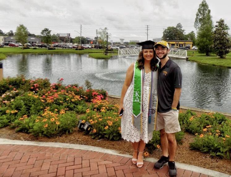 We graduated together from the University of Southern Mississippi. SMTTT!