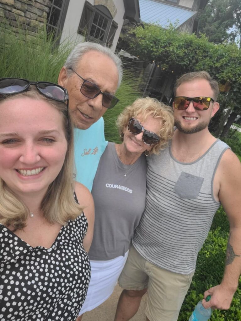 Cedar Creek with my Nana and Papa
