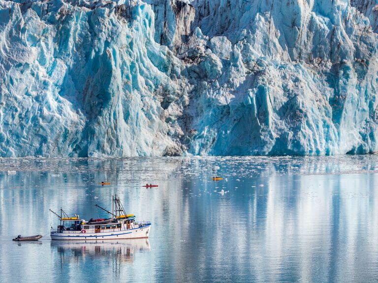 Glacier icebergs, Alaska