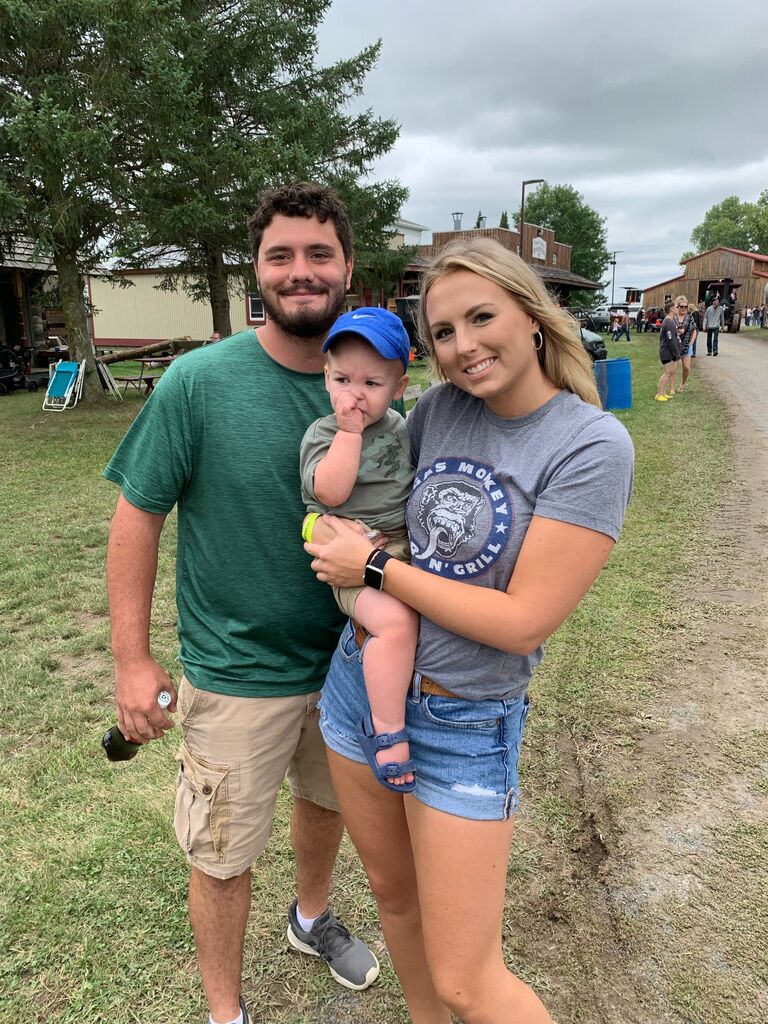 Tractor Show with our godson Russell