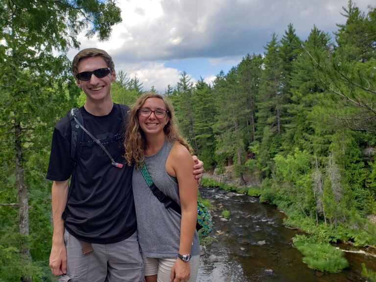 After months of texting and talking on the phone, Teressa dragged her friend Molly to the UP to show her around but really it was just so Teressa could go on a weekend long third date with Michael. 
Pictured: Dead River Falls in Marquette, MI. 