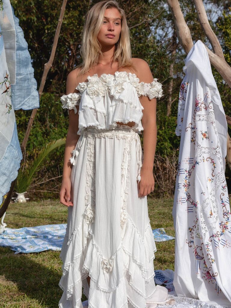 Godess White Lace Flowy Dress. Love that Boho