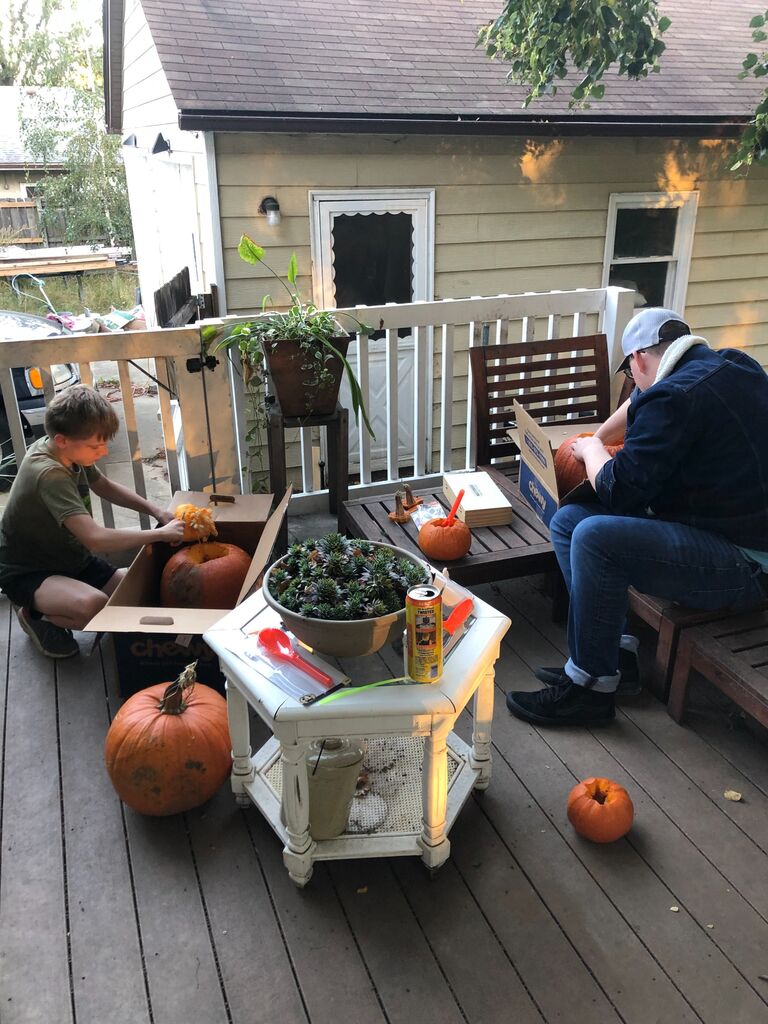 We like to celebrate different holidays together and enjoy pumpkin patches and Halloween. Des Moines,IA