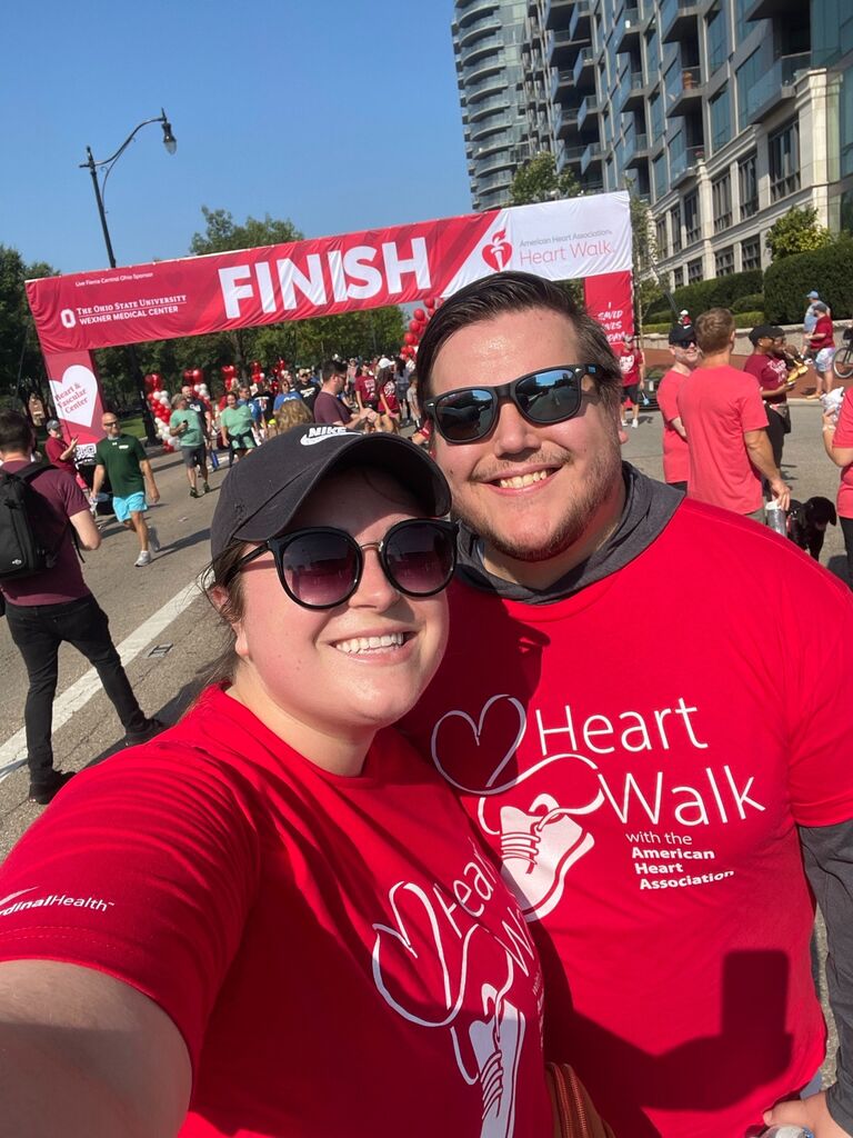 Columbus Heart Walk 2023. Megan was a Top Walker for the second time this year.