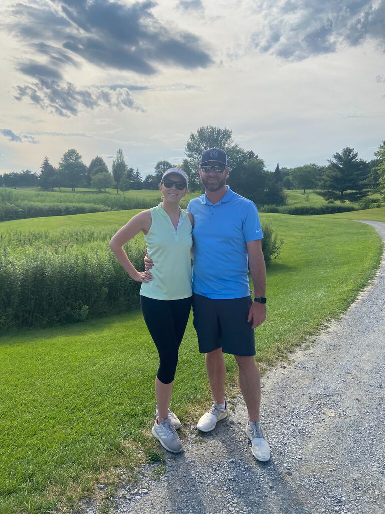 We got in some golfing in Vermont on a trip with friends.