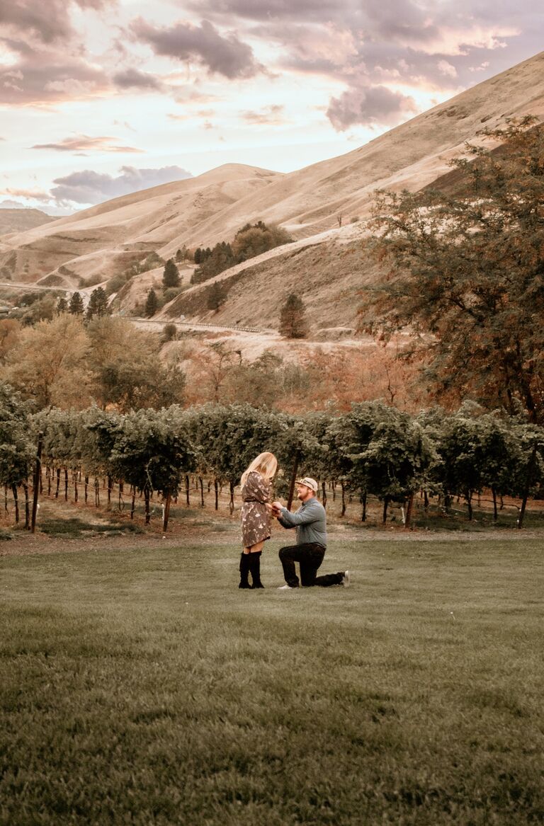 Jake proposed to Jenny at her favorite place (Rivaura). All of the parents were there for this special event.