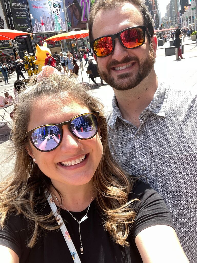 Times Square during out first trip!