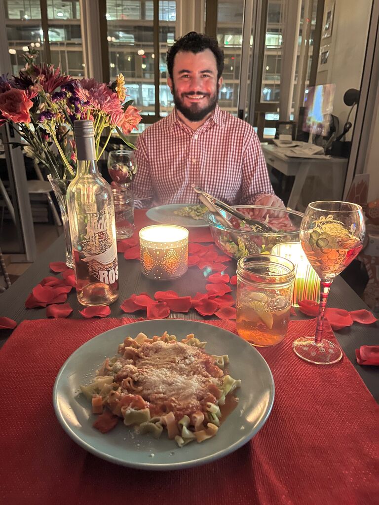 Valentine's Day in our apartment.