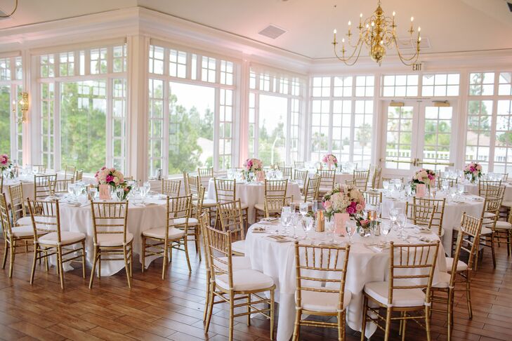 Gold And Blush Wedding Reception Decor