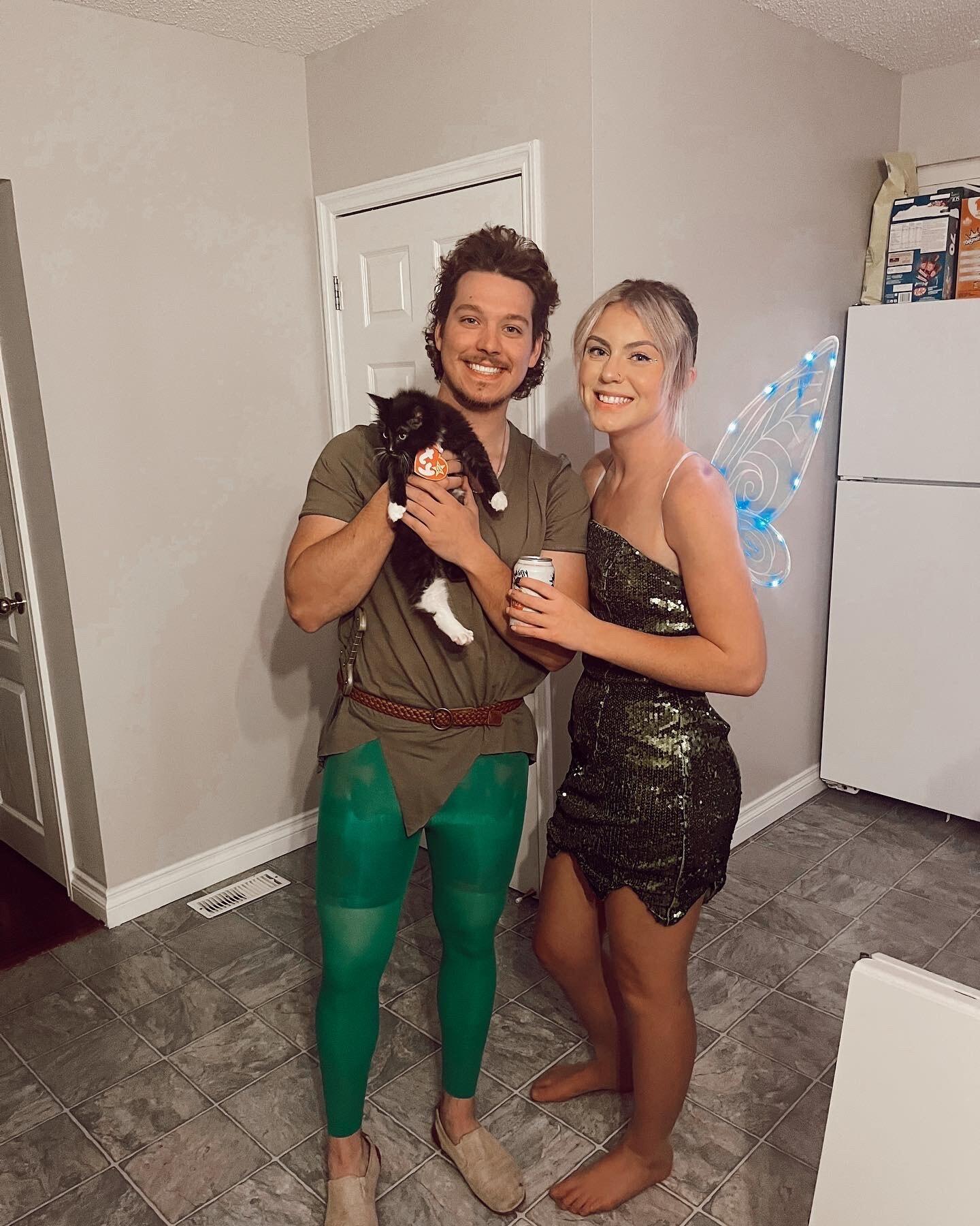 Tink, Peter, and their new Beanie Baby, Benny! 
In September 2022, we moved to Prince George into our first house together and were able to host a halloween party for our first halloween together. 