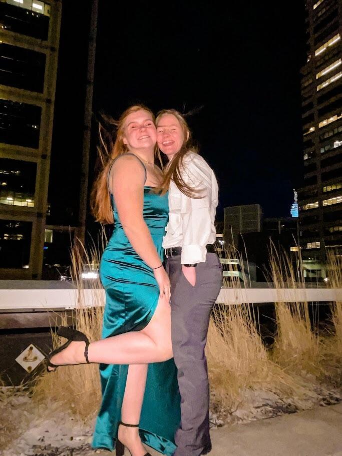 Getting spiffy!! We went to Tabby's sorority formal (right before Tabby dropped out of it because who has money for that?)