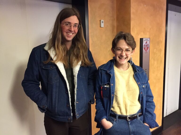 We liked that we were both in denim. (One of the last times we went out prior to the COVID lockdown.)