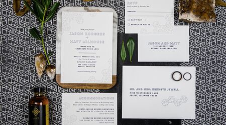 Black Tie Wedding Invitation — Paper Girl Creative - Denver Wedding  Invitations