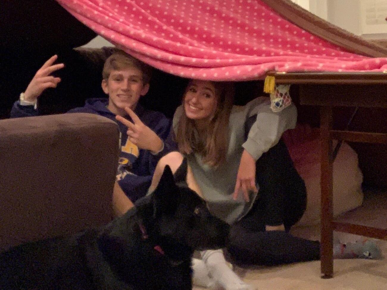 10th Grade | Building a fort with June after a day at The Factory