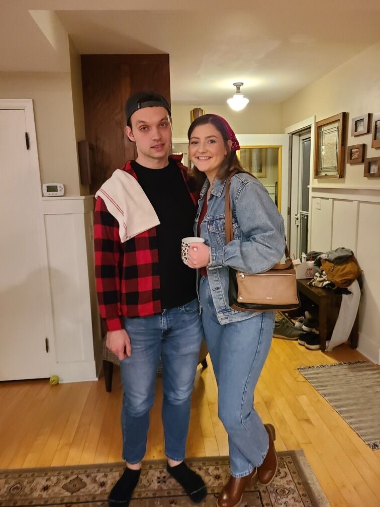 Tamara got to pick their Halloween costume this year. Kaleb gets to decide next time.