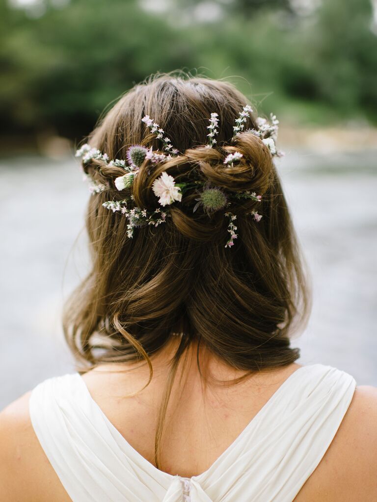 29 Half Up Half Down Wedding Hairstyles To Save Asap