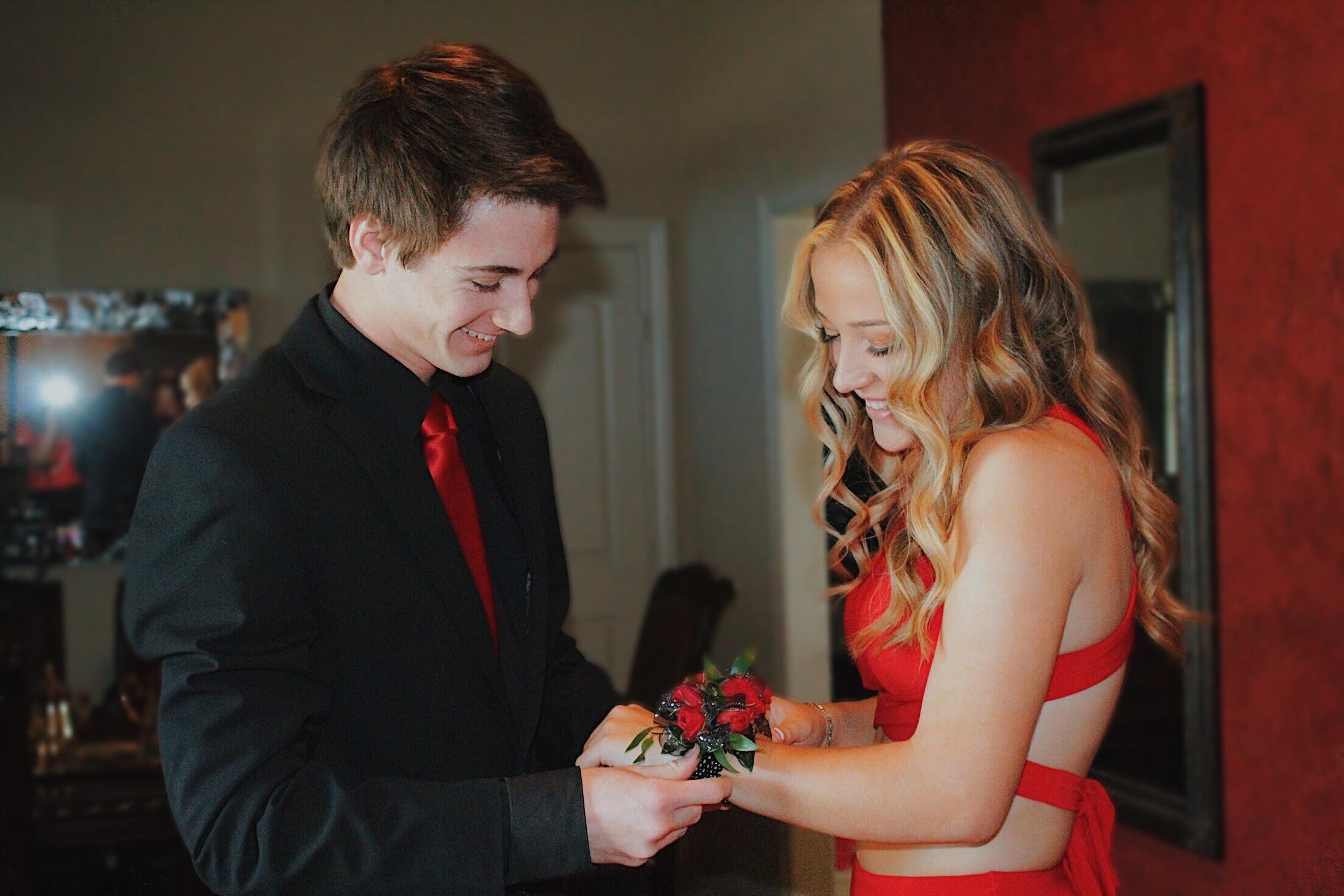 Brock and Ashlynn's first prom together