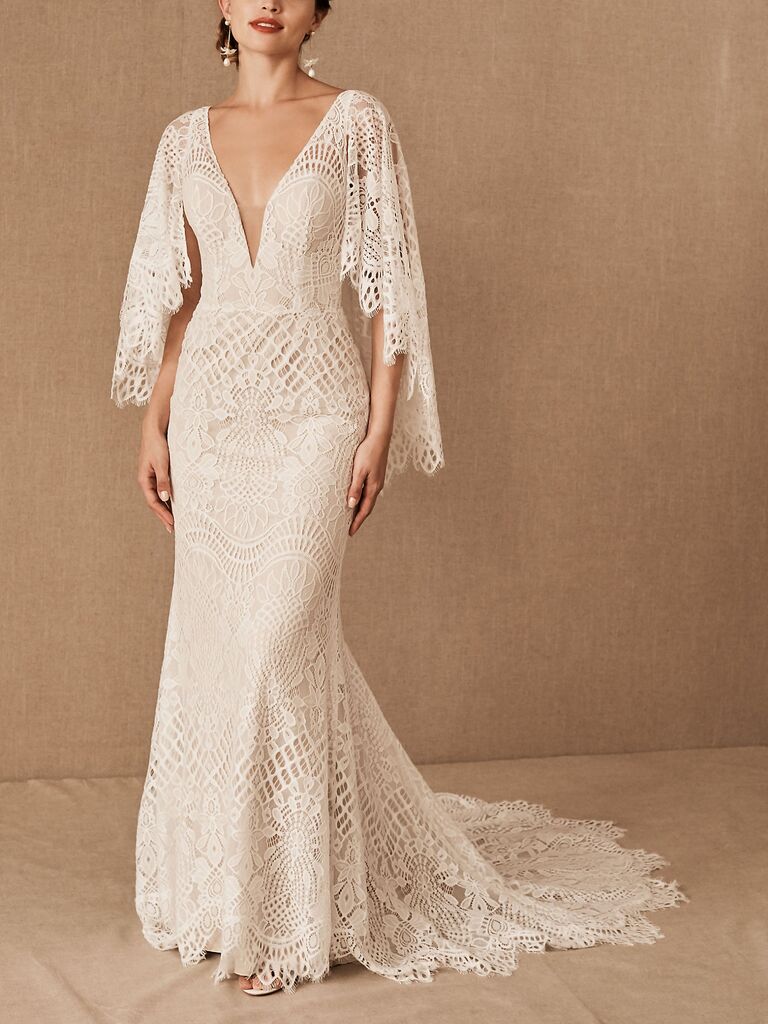 wedding cape with sleeves