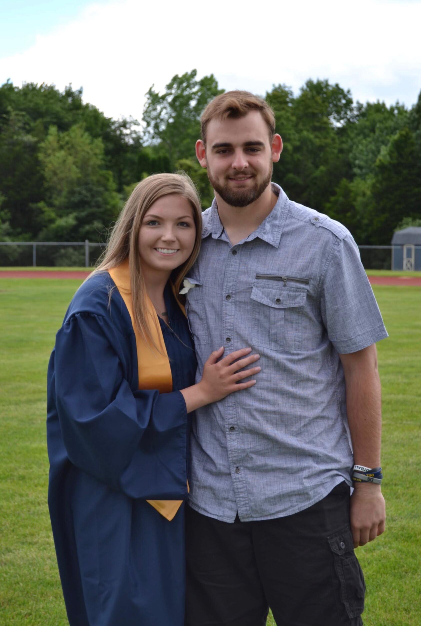 I graduated from Del Val and headed off to Rutgers University and Tylor still had a year left of high school. Yup, I robbed the cradle... I'd say he was a pretty great steal!