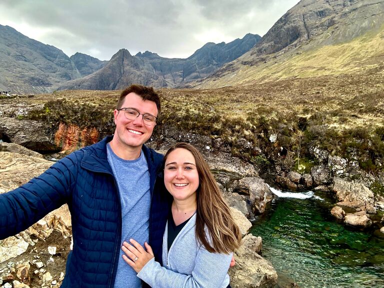 Our last full day on the Isle of Skye. Andy surprised Hannah by proposing while hiking along the Fairy Pools. 