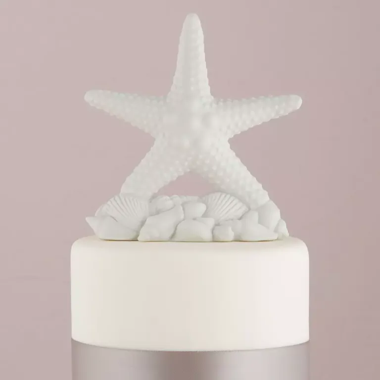 Starfish bridal shower cake topper
