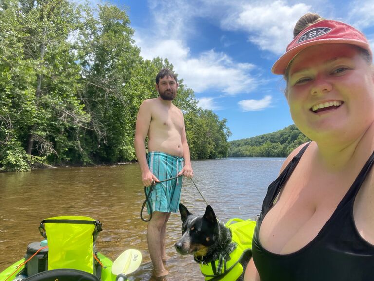 Kayaking trip on the James River with Timber! He’s defiantly a water dog.