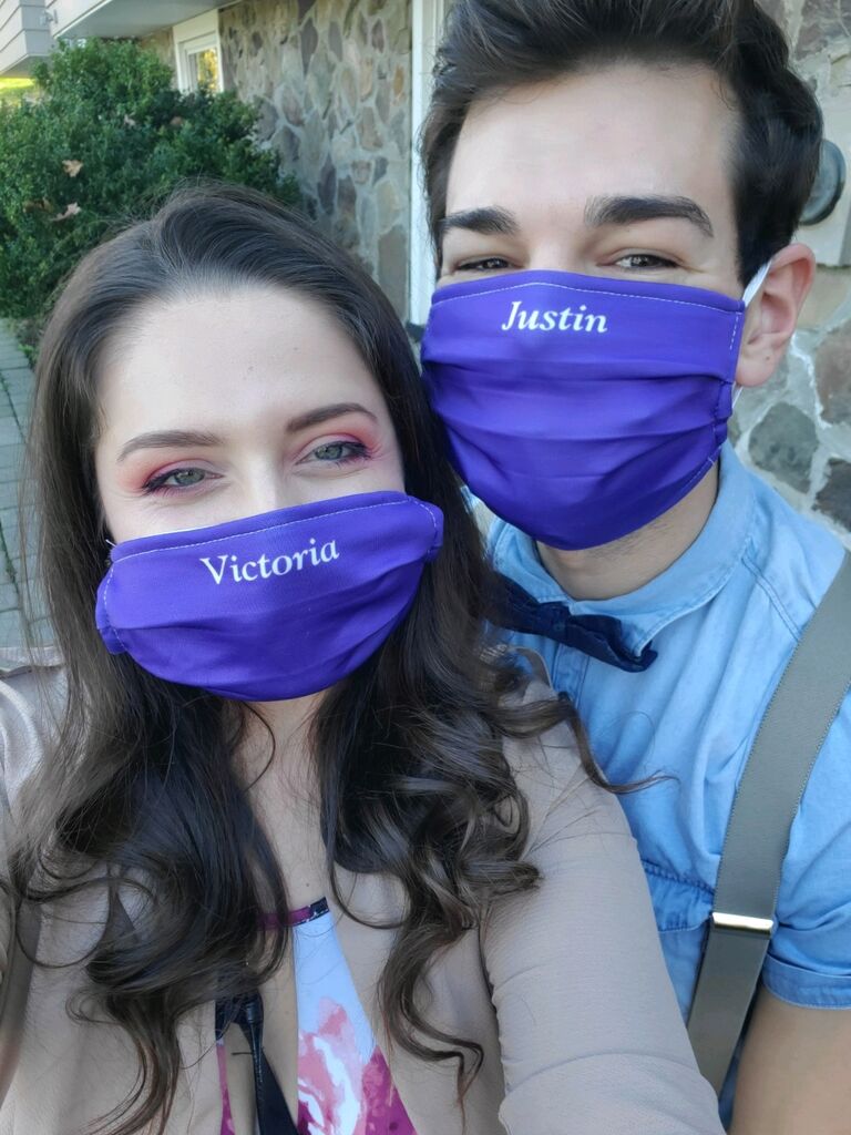 Covid Hit NJ: Victoria and Justin lived 1.5 hours away from eachother and decided for safety of their families to live under the same roof. Victoria moved into Justin's parent's Marie and Mike's home for the first four months of the pandemic.