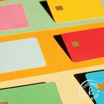 Colorful credit cards