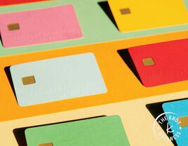 Colorful credit cards