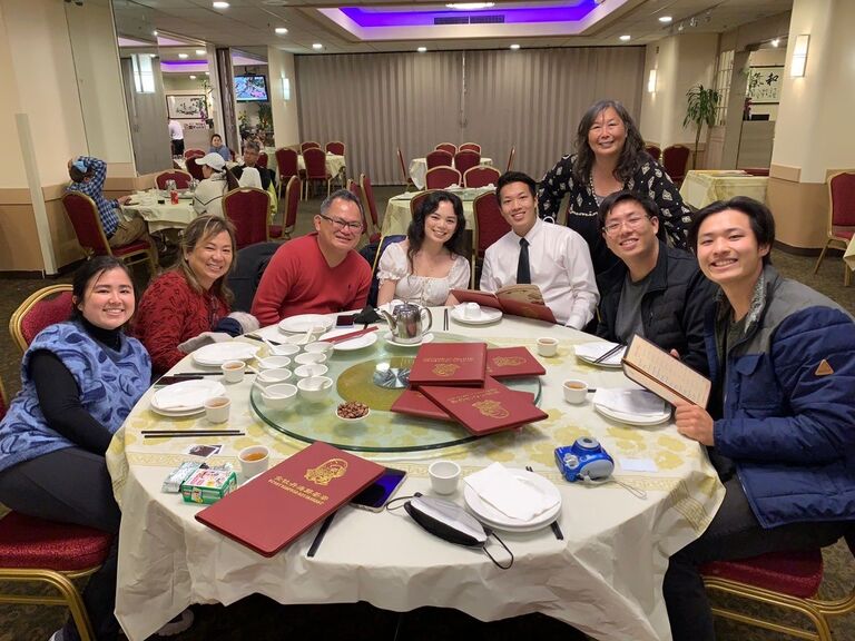 We graduated! After our baccalaureate Mass at the Newman Center, our families met for the first time as we celebrated finishing this phase of our lives.