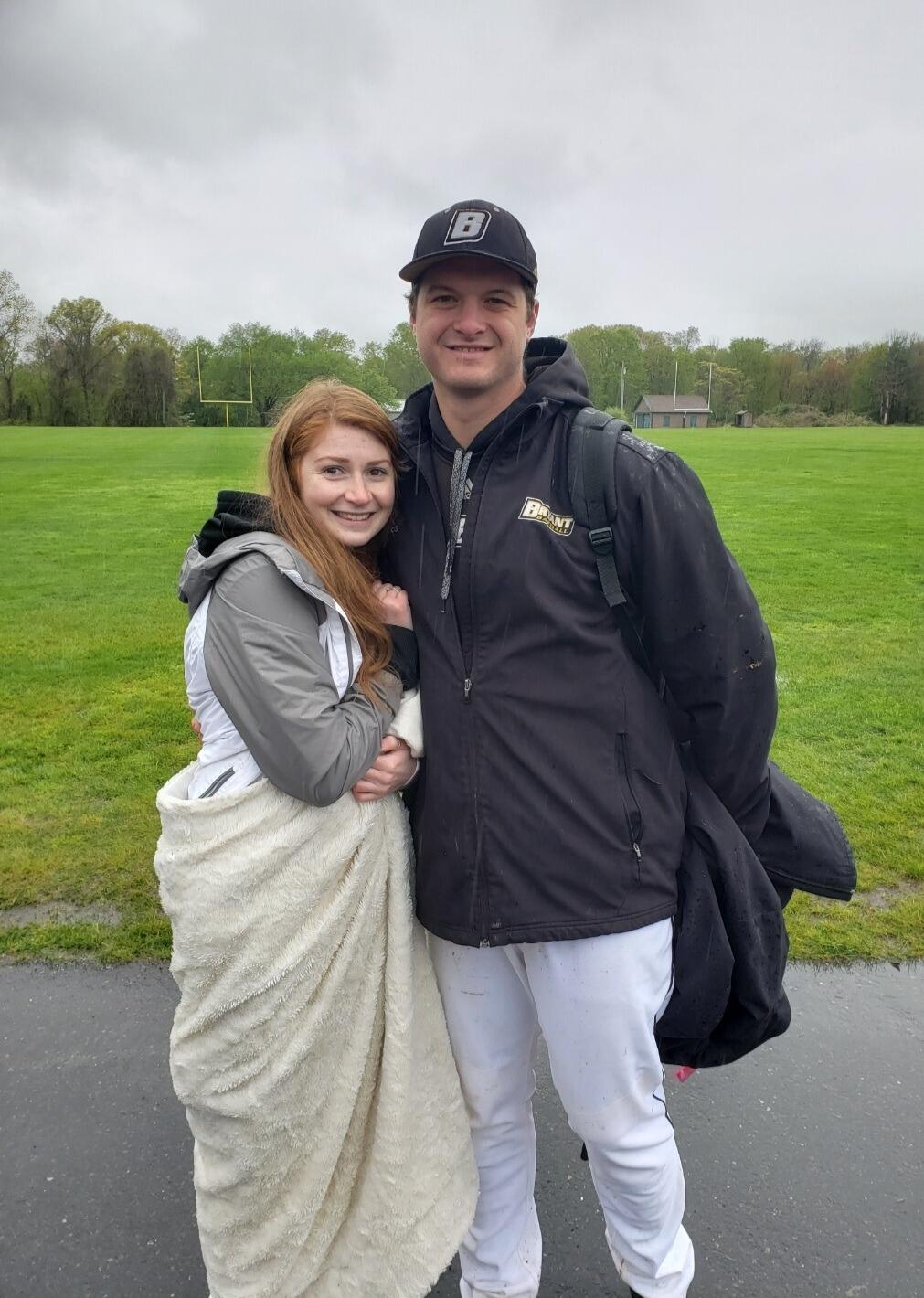 4 years of Chase supporting Nate from the side lines in the freezing cold New England weather